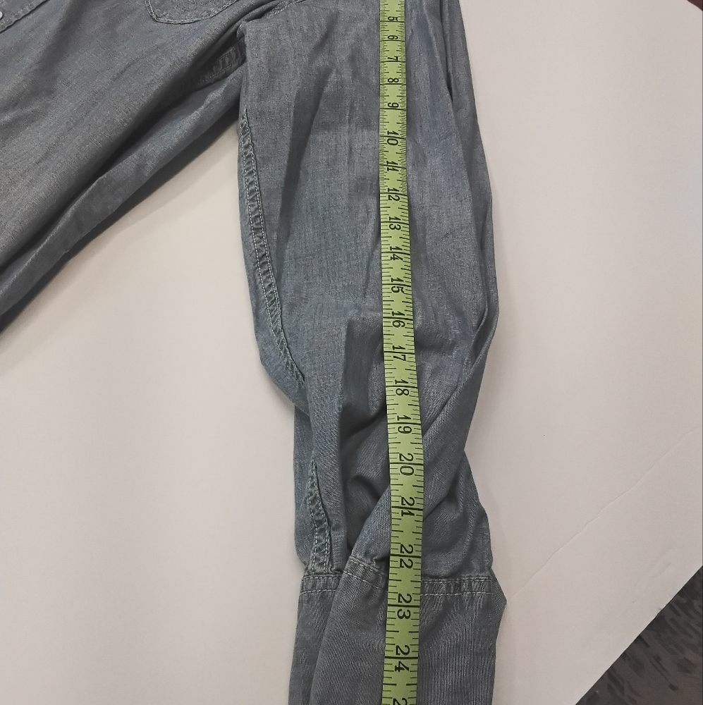 True Religion denim snap shirt. - Picture 9 of 10